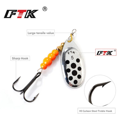 3.9g-15g Metal Spiner Bait Fishing Lure Spinner Fishing Spoon Lure Spinnerbait Hard Artificial Bait Pike Tackle The Clovii's Extravaganza!!!