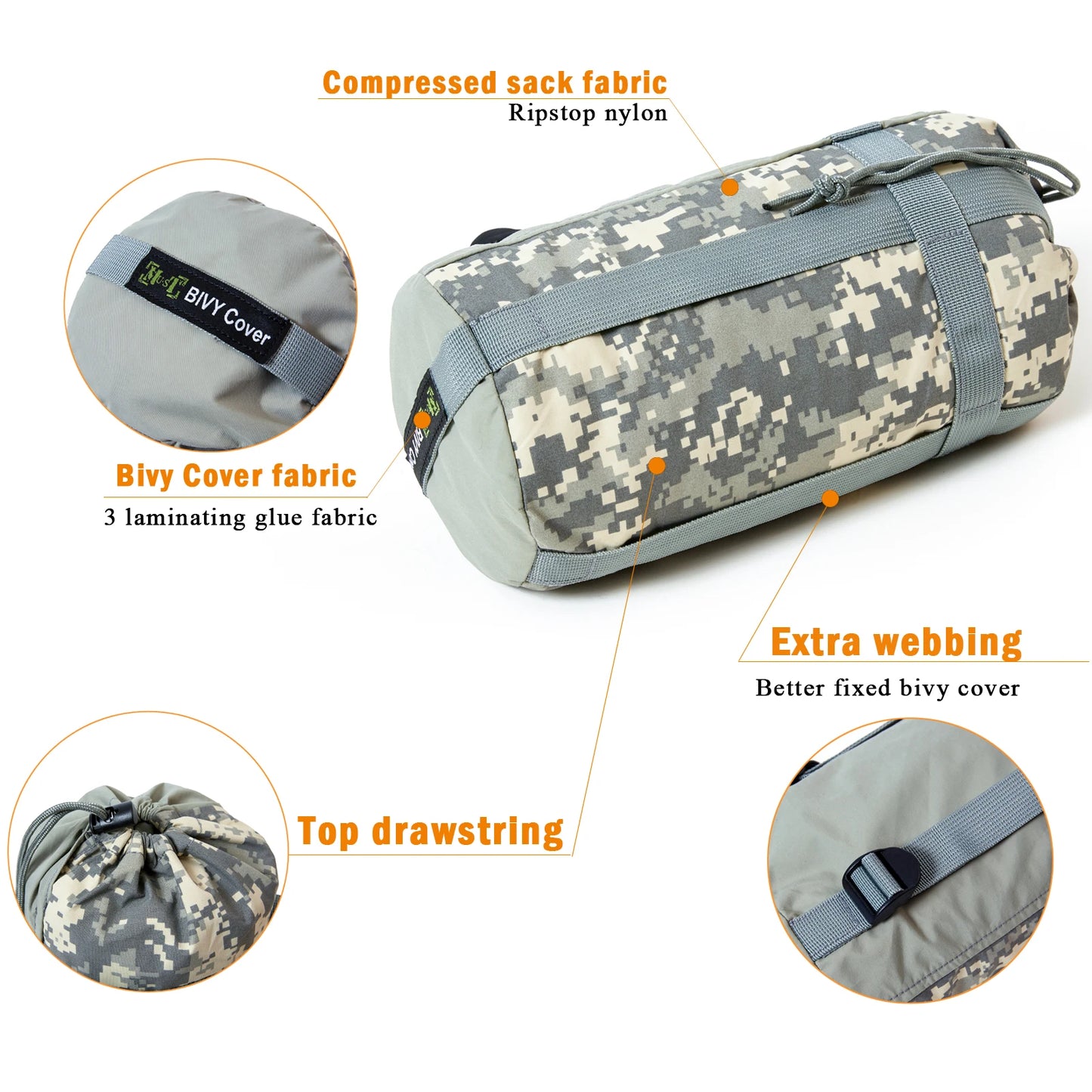 Akmax.cn Bivy Cover Sack for Military Army Modular Sleeping Bags, Multicam Camo/Woodland/UCP The Clovii's Extravaganza!!!