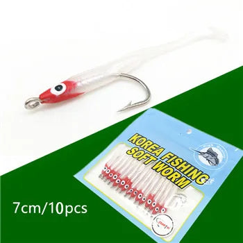 Bazooka 1g Fishing Lure Eel Lure Set T Tail Silicone Easy Shiner Soft Baits With Hook Small Fish Artificial Pesca Leurre Winter The Clovii's Extravaganza!!!