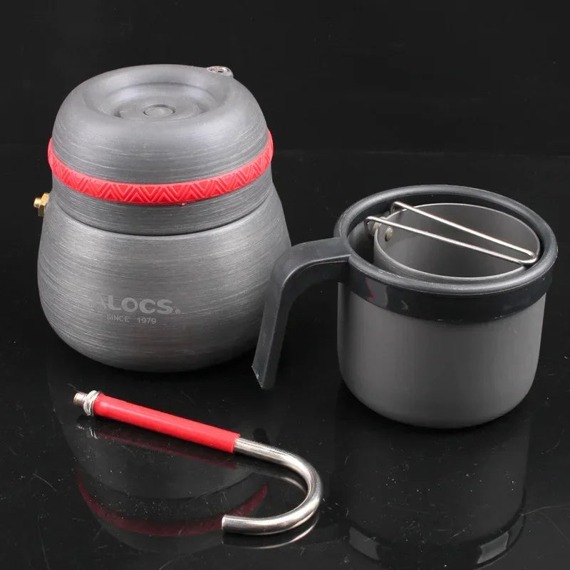 Outdoor Coffee Pot Aluminum Alloy Mocha Siphon Pot Camping Coffee Stove ALOCS CW-EM01 Self-drive Hike Outdoor Ccoffee Brewing The Clovii's Extravaganza!!!