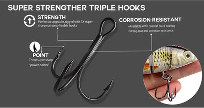 VTAVTA 10/14cm Sinking Wobblers Fishing Lures Jointed Crankbait Swimbait 8 Segment Hard Artificial Bait For Fishing Tackle Lure The Clovii's Extravaganza!!!