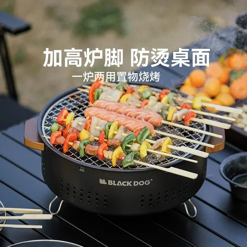 Black DOG Portable Camping Stove Stand Barbecue Accessory Wildsea Outdoor Bbq Wood Burning Stove Backpacking Burner Tourist The Clovii's Extravaganza!!!