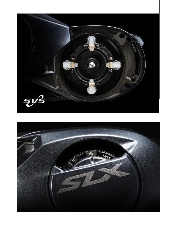 SHIMANO 2024 NEW SLX MGL Baitcasting Fishing Reels Long Throw 4/1BB 6.3:1/7.2:1/8.2:1 SVS Max Drag 5.5kg Saltwater Casting Reels CMBs Fishing and Outdoor Gear