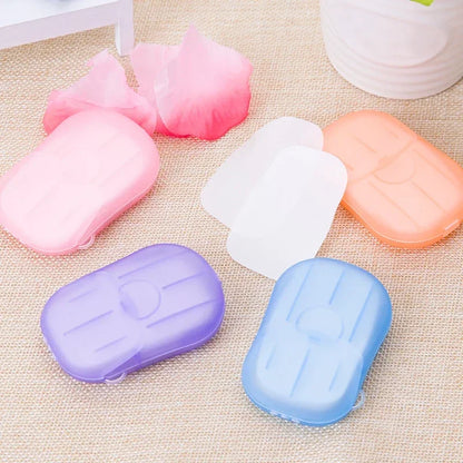 Mini Disposable Paper Soap Travel Portable Outdoor Camping Hand Washing Bath Cleaning Travel Supplies camping equipment CMBs Fishing and Outdoor Gear