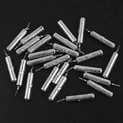 50PCS Drop Shot Fishing Weights Saltwater Fishing Weight Sinker Cylinder Fishing Weight Pencil Weight Bass Rig Fishing tackle The Clovii's Extravaganza!!!