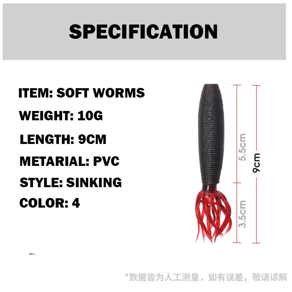 5pcs Soft Fishing Lure 9cm 10g Fat Ika Silicone Swimbait Easy Shiner Shad Worm Artificial Plastic Lures For Bass Perch Pesca Jig The Clovii's Extravaganza!!!