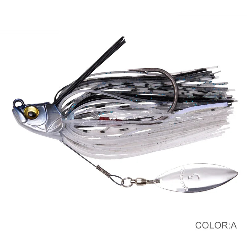 13.5G Spinner Bait Bass Jig Chatter Bait Fishing Lure Chatterbait Fishing Kit Wobblers for Bass Fishing Tackle Fishing Spoon The Clovii's Extravaganza!!!