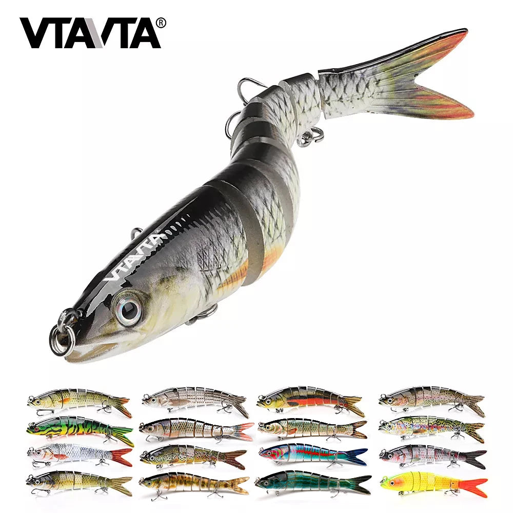 VTAVTA 10/14cm Sinking Wobblers Fishing Lures Jointed Crankbait Swimbait 8 Segment Hard Artificial Bait For Fishing Tackle Lure The Clovii's Extravaganza!!!