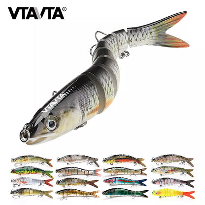 VTAVTA 10/14cm Sinking Wobblers Fishing Lures Jointed Crankbait Swimbait 8 Segment Hard Artificial Bait For Fishing Tackle Lure The Clovii's Extravaganza!!!