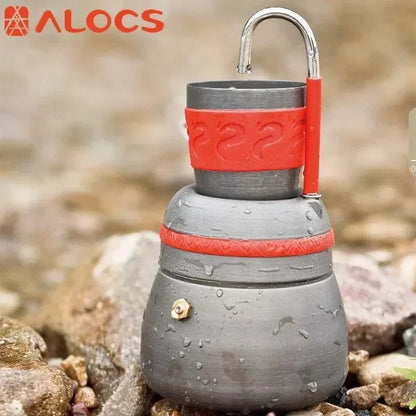 Outdoor Coffee Pot Aluminum Alloy Mocha Siphon Pot Camping Coffee Stove ALOCS CW-EM01 Self-drive Hike Outdoor Ccoffee Brewing The Clovii's Extravaganza!!!