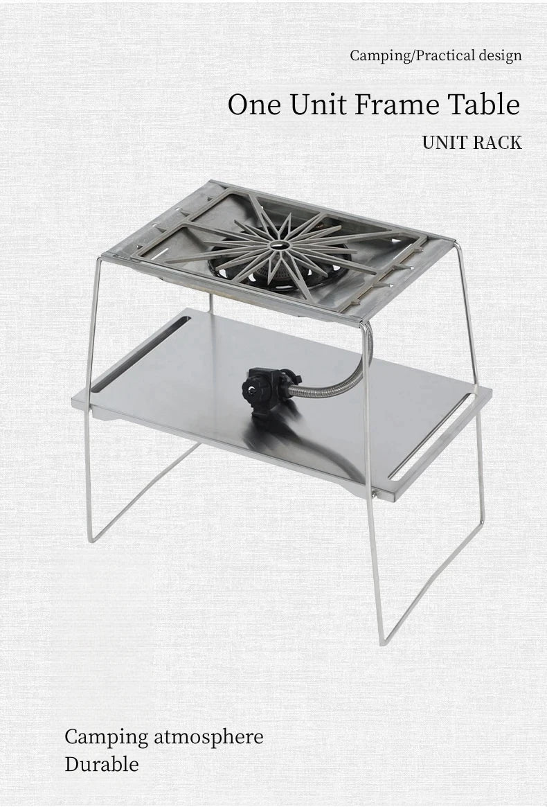 Frame Table Adapts To GS450 One Unit Frame Portable BBQ Camping Rack Stove Table Outdoor Picnic Folding Tables NEW The Clovii's Extravaganza!!!