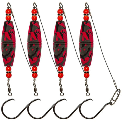 4PCS Catfish Float Rigs with Hook Fishing Bobbers High Buoyancy Catfishing Floats Catfish Rattling Line Float Fishing Tackles The Clovii's Extravaganza!!!