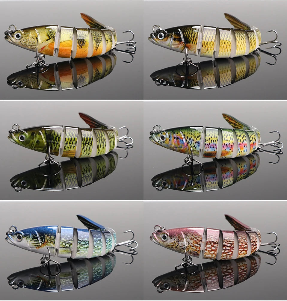 VTAVTA 10/14cm Sinking Wobblers Fishing Lures Jointed Crankbait Swimbait 8 Segment Hard Artificial Bait For Fishing Tackle Lure The Clovii's Extravaganza!!!