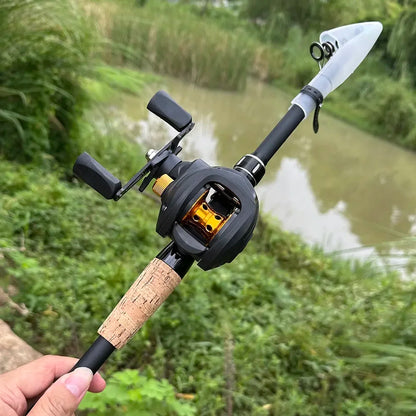 Fishing Rod Combo 1.5-2.4M Lure Fishing Rod and 7.2:1 High Speed Gear RatioMax 8kg Baitcasting Reel Fishing Tackle Pesca The Clovii's Extravaganza!!!