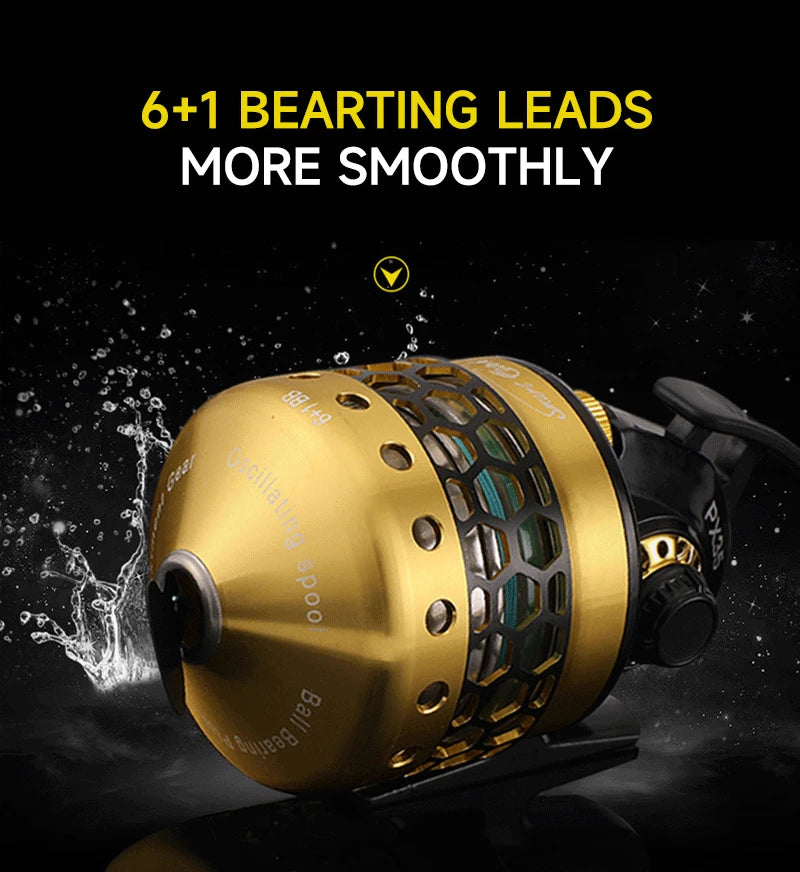 PX35 Aluminum Alloy Fish Reel 6+1 Bearing Left and Right Hand General Closed Fishing Boat Special Artifact for Fish Shooting The Clovii's Extravaganza!!!