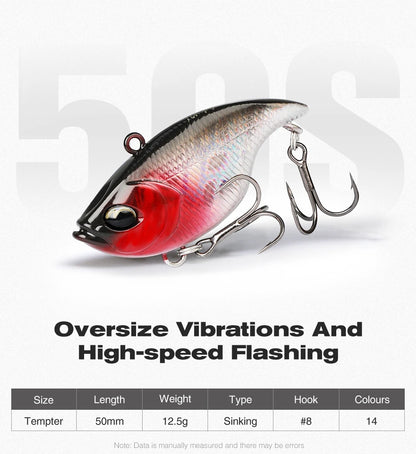 TSURINOYA 50S Vibration TEMPTER 50mm 12.5g Long Casting Sinking Fishing Lure VIB Winter Fishing Lipless Hard Bait For Pike Bass The Clovii's Extravaganza!!!