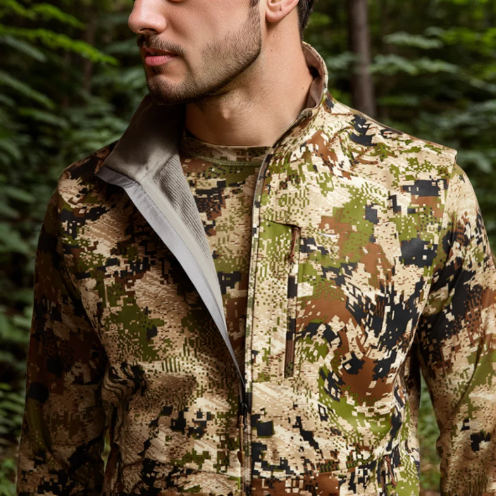 Hinfad Men's soft-shell waterproof windproof camouflage outdoor clothing hunting vest CMBs Fishing and Outdoor Gear