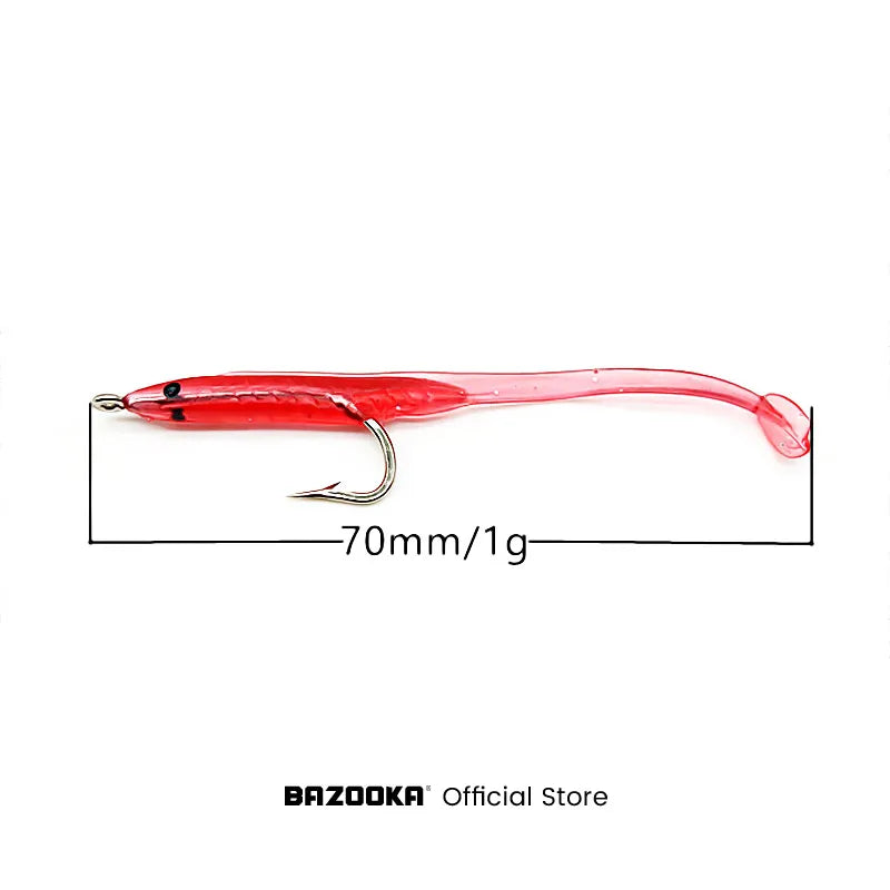 Bazooka 1g Fishing Lure Eel Lure Set T Tail Silicone Easy Shiner Soft Baits With Hook Small Fish Artificial Pesca Leurre Winter The Clovii's Extravaganza!!!