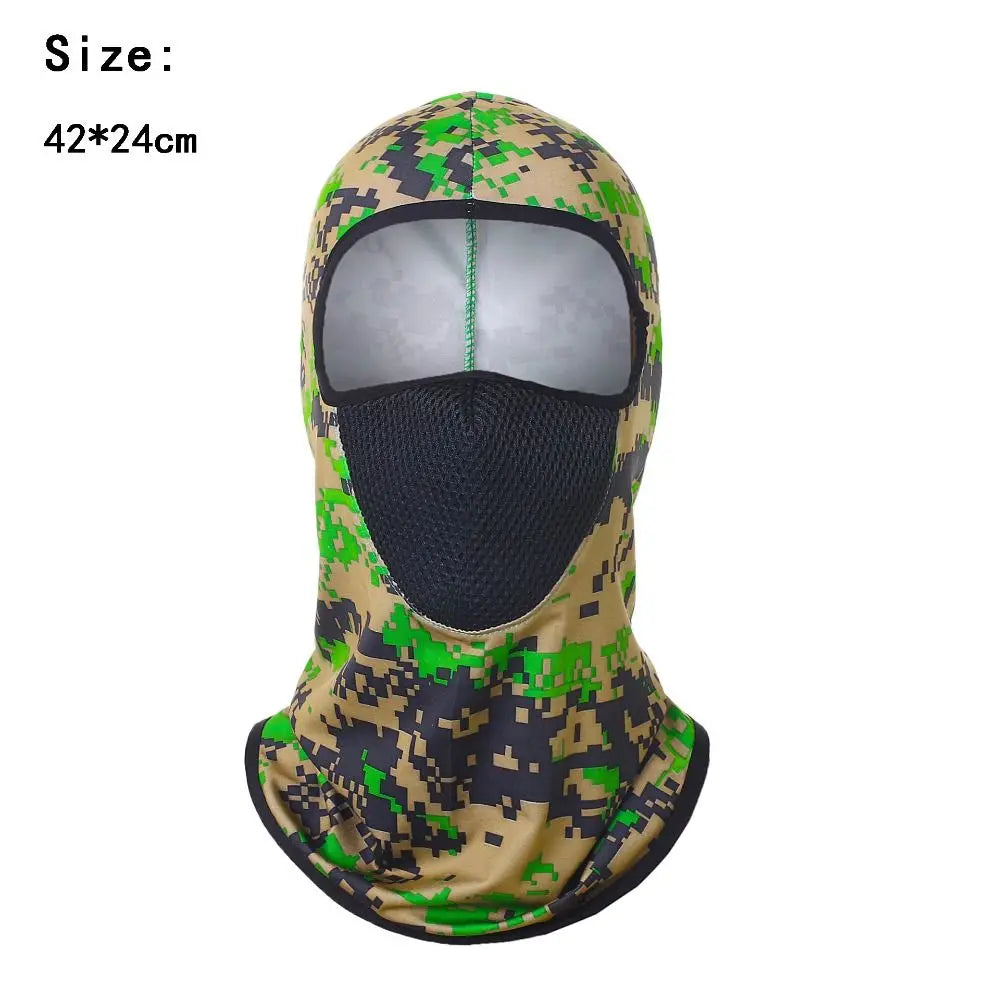 Spandex Lycra Cycling Sunshade Headscarf 42*24cm Hood Full Cover Camo Balaclava UV Protection Multicolor Fishing Mask Men Women The Clovii's Extravaganza!!!